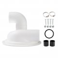I Vacuum Dust Separator Cyclone Lid With Elbow Replace Woodworking Reusable Filter Cover White
