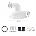 I Vacuum Dust Separator Cyclone Lid With Elbow Replace Woodworking Reusable Filter Cover White