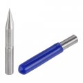 Uxcell Wood Engraving Bit Solid Carbide 6mm Shank 30 Degree 0 4mm X 45mm Cnc Router Tool For Acrylic Pvc Mdf Pcb Carving