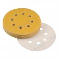 Uxcell 5 8 Hole Hook And Loop Sanding Discs 100 Grit Aluminum Oxide Sandpaper For Random Orbit Sander Wood Metal Wet Dry