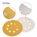 Uxcell 5 8 Hole Hook And Loop Sanding Discs 100 Grit Aluminum Oxide Sandpaper For Random Orbit Sander Wood Metal Wet Dry