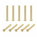 Uxcell Brass Machine Screws M3x25mm Phillips Pan Head Fastener Bolts For Furniture Office Equipment Electronics 60pcs
