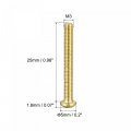 Uxcell Brass Machine Screws M3x25mm Phillips Pan Head Fastener Bolts For Furniture Office Equipment Electronics 60pcs