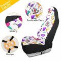 Goodold Brazil Carnival Pattern Seat Covers Set Of 2 Auto Fronts Protector High Stretch Back Easy Install Bucket Seat Cover For