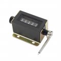 Uxcell 5pcs Black Shell D67-f 5 Digits Resettable Spring Mechanical Pull Counter
