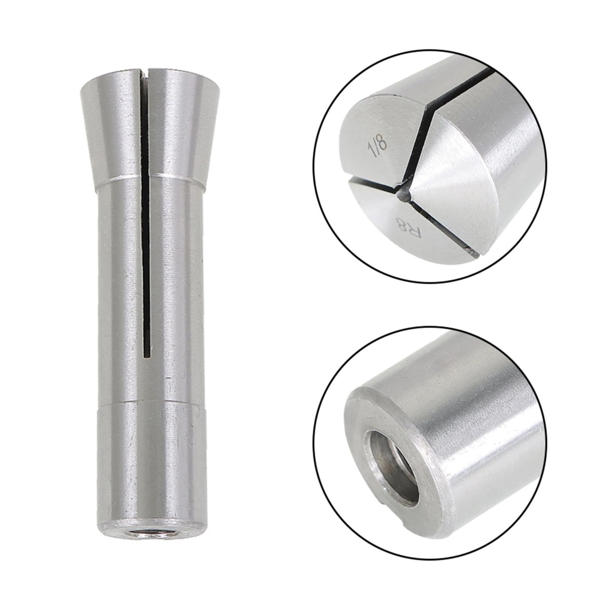 7pcs R8 Collet Set Mill Chuck Holder Kit 1 In To 8 For Cnc Engraving Machine And Milling Lathe Tool Steel Spring Collets 7 16