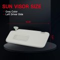 Sun Visor 92011sc033lo For Subaruester 2009 2010 2011 2012 2013 Left Driver Side Gray For Vehicles Without Sunroof