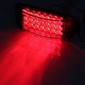 Partsam 2 Red 6 Led Rectangle Side Marker Trailer Light High Lower Brightness 21led