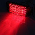Partsam 2 Red 6 Led Rectangle Side Marker Trailer Light High Lower Brightness 21led