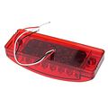 Partsam 2 Red 6 Led Rectangle Side Marker Trailer Light High Lower Brightness 21led