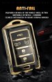 Ontto 5-button Car Key Holder Fit For Jeep Wagoneer 2022 2023 Smart Remote Fob Case Cover Grand Cherokee L Black