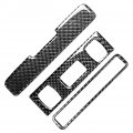 Liru 3pcs Roof Reading Light Top Rear Panel Cover Trim Carbon Fiber Black For Audi Tt 8n 2001-2006 Hardtop Car