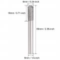 Uxcell Diamond Burrs Grinding Drill Bits For Carving Rotary Tool 1 4-inch Shank 6mm Cylindrical Ball Nose 120 Grit 10 Pcs