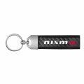 Ipick Image 100 Real Carbon Fiber Leather Strap Key Chain With Black Stitching For Nissan Nismo