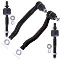 Front Suspension Set Of 4 Inner Tie Rod End Outer Fit 1990-1993 For Honda Accord 