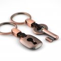 Maycom Creative Fashion Leather Couple Keychain Chain Ringring Key Fob Key Lock 83513-2 Copper