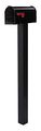 Gibraltar Mailboxes Brighton Galvanized Steel Black Universal Mailbox Post Bp000b01 