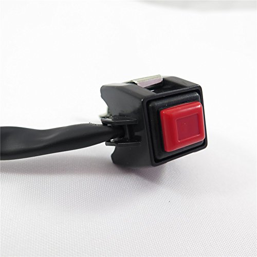 Kill Cut Off Stop Switch Push Button For Motorcycles ATVs Scooters Snowmobiles HTT Universal Red 7/8 Handlebar Starter 