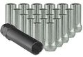 Ceco Dacromet Duplex Spline Drive Tuner Installation Kit 24 Lug Nuts 1 Key4mm X 50 R H Thread Pitch 