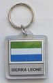 Sierra Leone Country Lucite Key Ring 