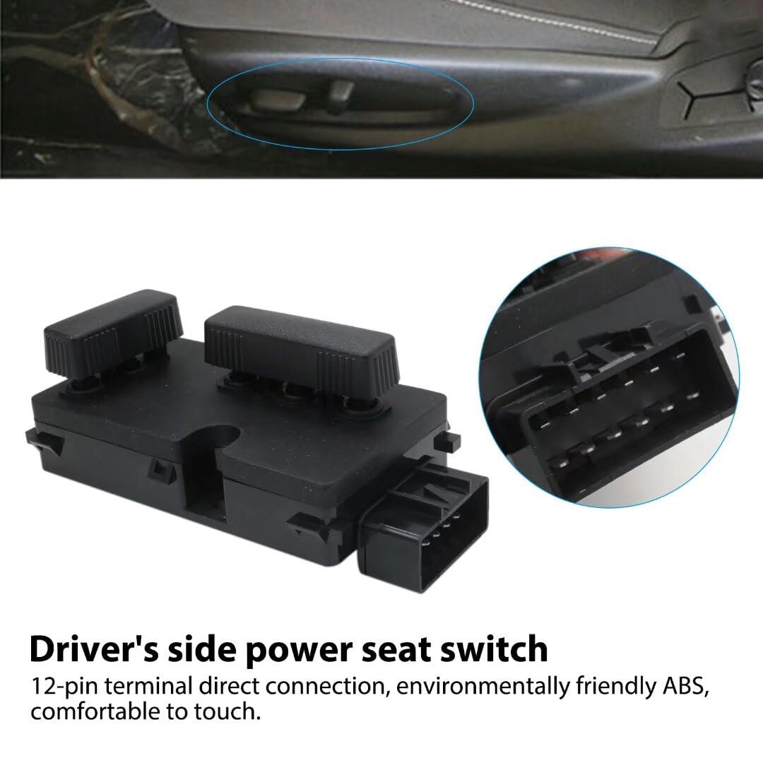 12450166 Driver Side Power Seat Switch For 2007 Chevrolet Silverado 3500 Classic