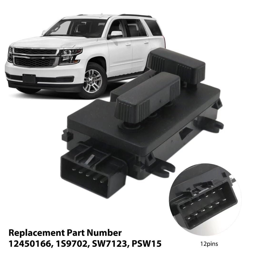 12450166 Driver Side Power Seat Switch For 2007 Chevrolet Silverado 3500 Classic