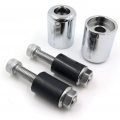 Xkh- Compatible With 94-03 Kawasaki Zx9 Zx9r 99-00 Zrx1100 Chrome Weight Bar Ends Sliders Rubber B078hdvrw3