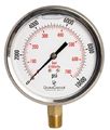 4 Oil Filled Pressure Gauge 3 8 Npt Lower Mount 10000 Psi 