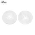 Uxcell Pipe Cover Decoration 6pcs 14mm-29mm Pp Plastic Escutcheon Collar Water Drain Line White
