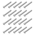 20pcs 6-32 X 1 Torx Security Machine Screws 304 Stainless Steel Button Head Bolt Tamper Resistant For Anti-theft Proof Silver 