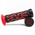 Krator Xh4089-1r Red Hand Grip Aqua Jet Ski Watercraft Polaris Seadoo Skull And Cross Bones Grips