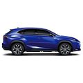 Dawn Enterprises Fe-nx15 Finished End Body Side Molding For Lexus Nx Sparkling Meteo Metallic 8x9 