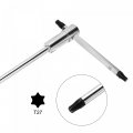 Uxcell T27 Sliding T-handle Torx Star Wrench For Fast Spinning Cr-v Steel