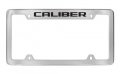 Dodge Caliber Chrome Plated Metal Top Engraved License Plate Frame Holder 
