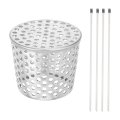 Gutter Downspout Guard Filter 3 Inch Wide 304 Stainless Steel Mesh Screen With Cable Ties For Conical Exhaust Pipe Roof Vent 