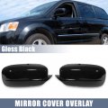 X Autohaux Exterior Door Mirror Cover Cap Overlay For Dodge Charger 2011-2021 Chrysler 300 300c 2011-2022