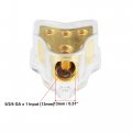 X Autohaux 0 2 4 Gauge In 8 Out 3 Way Amp Power Distribution Block For Car Audio Splitter Gold Tone