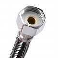 Uxcell Faucet Supply Line Connector G1 2 Female X 20 Inch Length Nylon 304 Stainless Steel Hose 2pcs