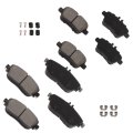 Brake Pad Sets 8pcs For Infiniti Qx30 17-19 For Mercedes-benz B Electric Drive 14-15 B180 12-14 B250 13-19 B250e 16-17 Cla250 