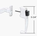 White Screen And Storm Door Push Button Latch With Tie Down Screw 1-3 4 Holes 