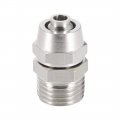 Uxcell Flared Tube Fitting Union G1 4 X 8mm Od Reusable Hydraulic Straight Hose End Male Fittings 6pcs