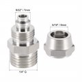 Uxcell Flared Tube Fitting Union G1 4 X 8mm Od Reusable Hydraulic Straight Hose End Male Fittings 6pcs