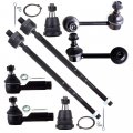 8pcs Front Suspension Kit Inner Outera Tiea Roda Ends Lowera Balla Joints Swaya Bar Links Fit 2000-2003 For Nissana Maxima 