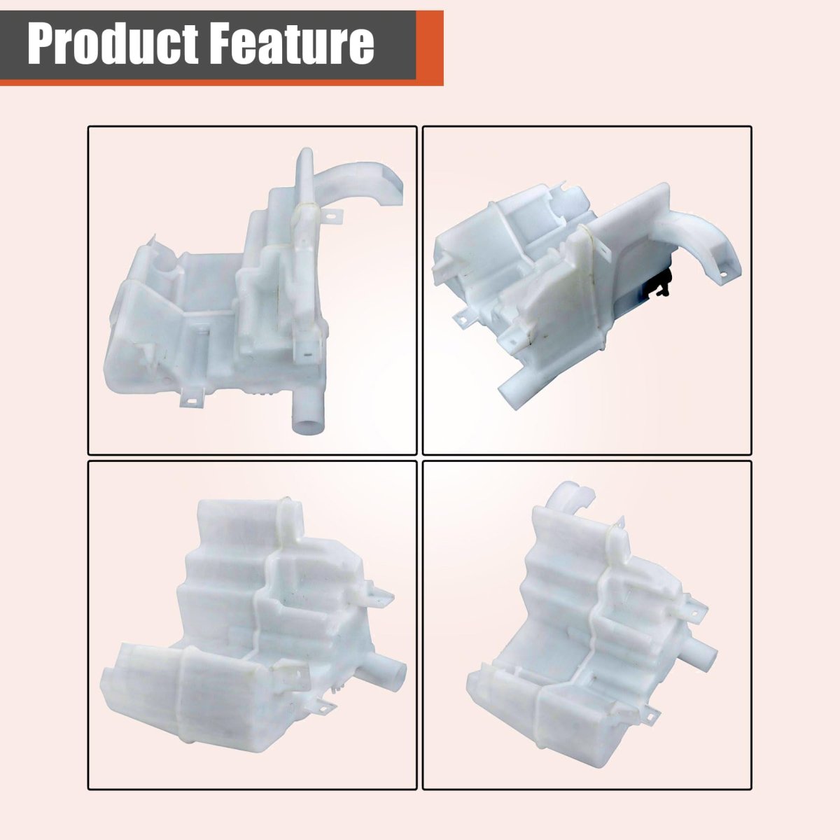 Windshield Washer Fluid Reservoir Tank With Motor Replacement For Q50 Q60 2014-2022 28910-4hb0a