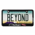 Ipick Image Made For Dodge Challenger R T Classic Black Real 3k Carbon Fiber Glossy Finish License Plate Frame