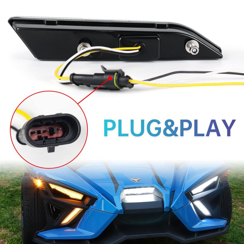Cpowace Accent Panel Light For Polaris Slingshot S R Sl Slr Gt 2020-2022 Accessories Led Daytime Runnings Turn Signal Light