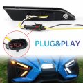 Cpowace Accent Panel Light For Polaris Slingshot S R Sl Slr Gt 2020-2022 Accessories Led Daytime Runnings Turn Signal Light