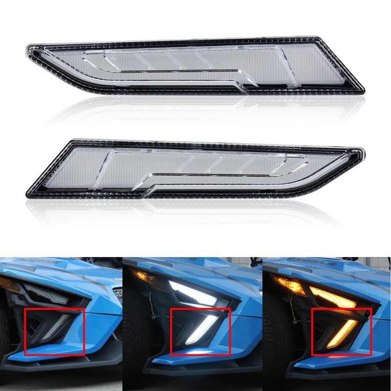 Cpowace Accent Panel Light For Polaris Slingshot S R Sl Slr Gt 2020-2022 Accessories Led Daytime Runnings Turn Signal Light