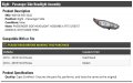 Right Passenger Side Headlight Assembly With Dark Trim Compatible 2014-2018 Ford Fiesta Fits S Se St Models
