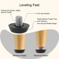 Uxcell M8 X 10 22 5mm Furniture Glide Leveling Feet Adjustable Leveler Floor Protector For Chair Desk Leg Pack